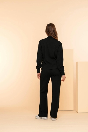 Geisha Pants solid jacquard 999 Black