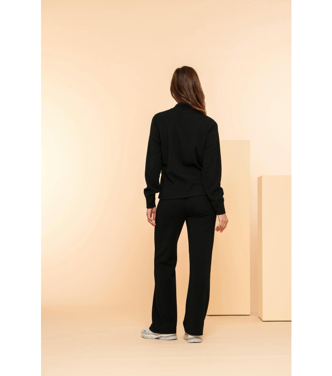 Geisha Pants solid jacquard 999 Black