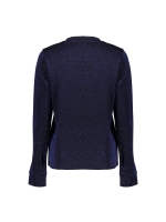 Geisha Top turtle with lurex 999 Black/blu lurex