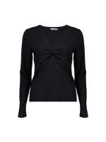 Geisha Top V-neck long sleeves 999 Black