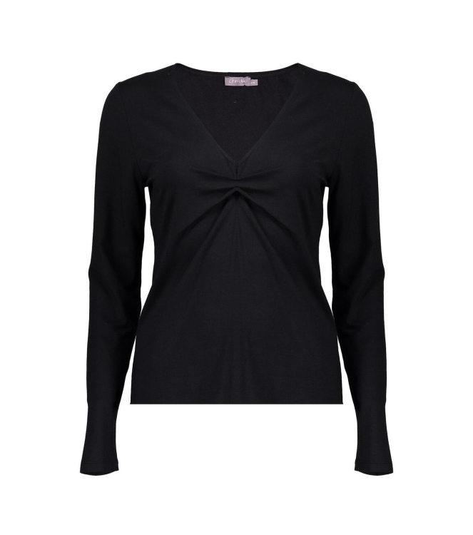 Geisha Top V-neck long sleeves 999 Black