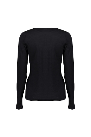 Geisha Top V-neck long sleeves 999 Black