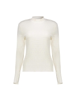 Geisha Top col fancy rib 10 Off white