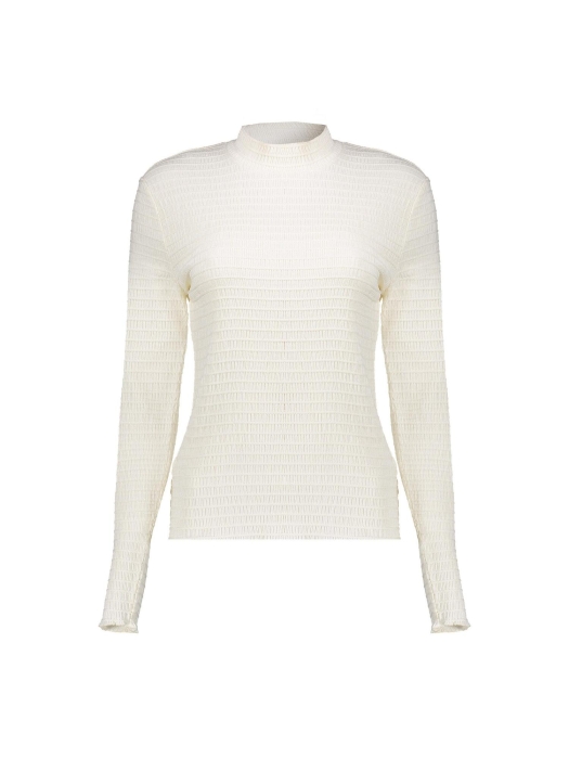 Geisha Top col fancy rib 10 Off white