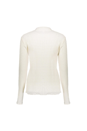 Geisha Top col fancy rib 10 Off white