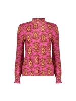 Geisha Top 445 Fuchsia/camel