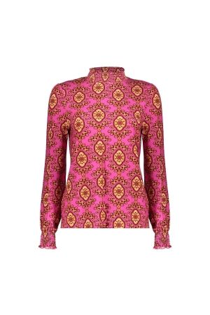 Geisha Top 445 Fuchsia/camel