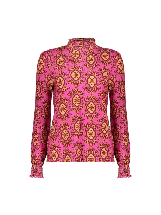 Geisha Top 445 Fuchsia/camel