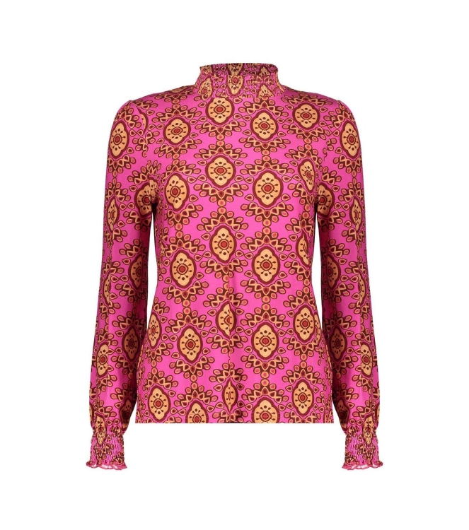 Geisha Top 445 Fuchsia/camel