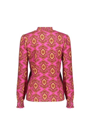 Geisha Top 445 Fuchsia/camel