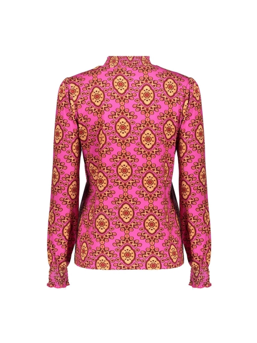 Geisha Top 445 Fuchsia/camel
