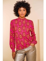 Geisha Top 445 Fuchsia/camel