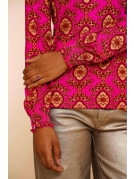 Geisha Top 445 Fuchsia/camel