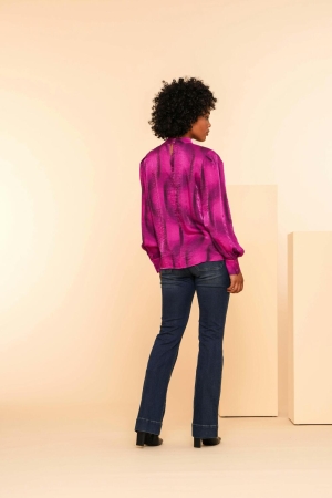Geisha Top 445 Fuchsia/camel