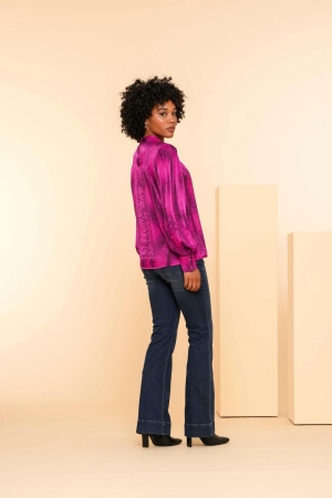 Geisha Top 445 Fuchsia/camel