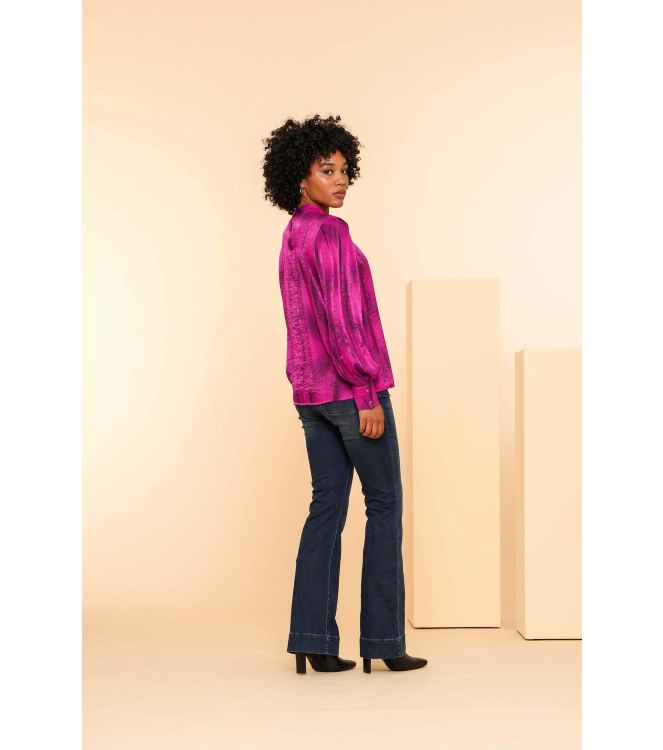 Geisha Top 445 Fuchsia/camel