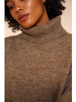 Geisha Pull rollneck 745 Taupe
