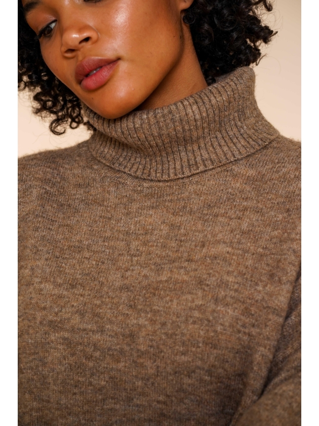 Geisha Pull rollneck 745 Taupe