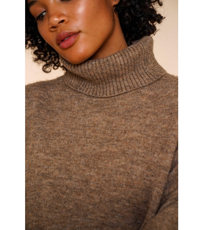 Geisha Pull rollneck 745 Taupe