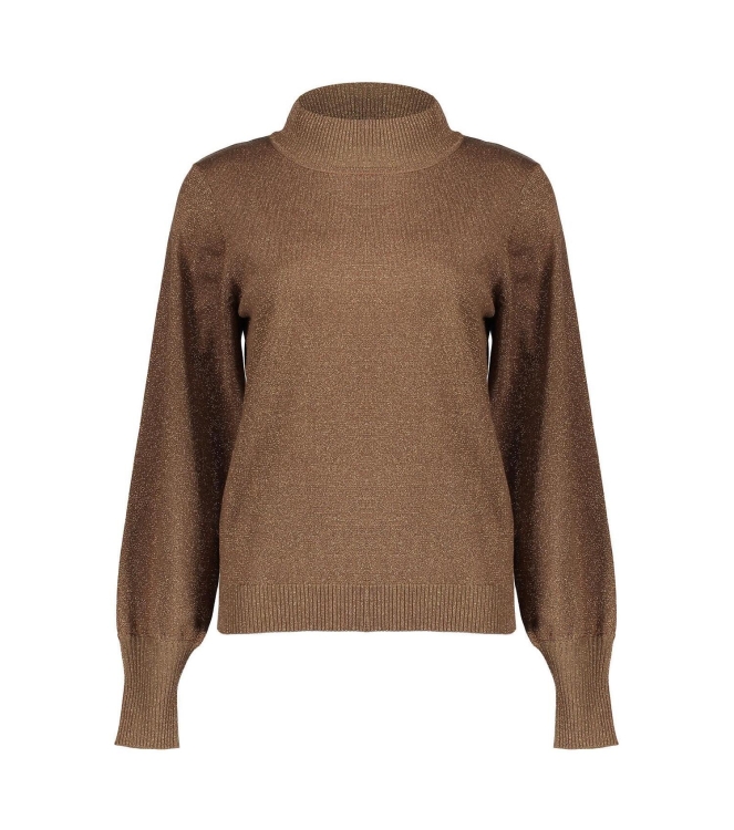 Geisha Pullover basic turtle lurex 720 Sand lurex