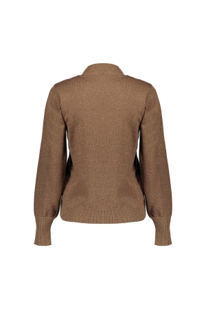Geisha Pullover basic turtle lurex 720 Sand lurex
