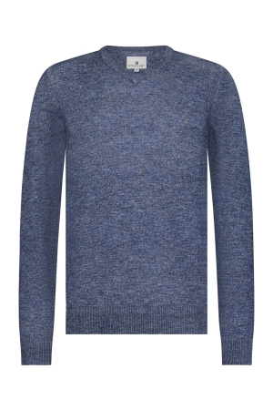 State of Art Pullover V-Neck Plai Kobalt