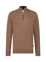 State of Art Pullover Sportzip Pl Cognac