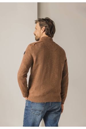 State of Art Pullover Sportzip Pl Cognac