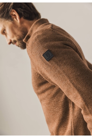 State of Art Pullover Sportzip Pl Cognac
