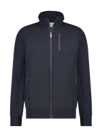 State of Art Sweat Cardigan Plain Donkerblauw