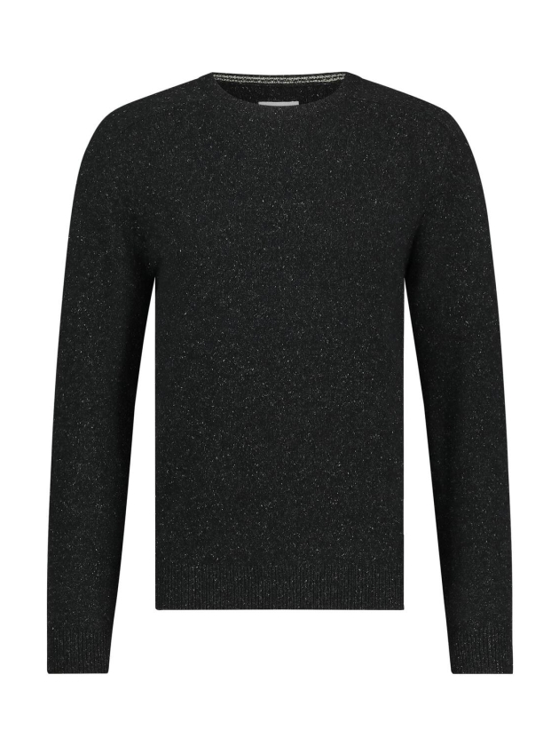 State of Art Pullover Crew-Neck P Donkerantraciet
