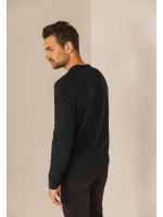 State of Art Pullover Crew-Neck P Donkerantraciet