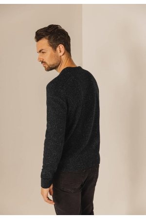 State of Art Pullover Crew-Neck P Donkerantraciet