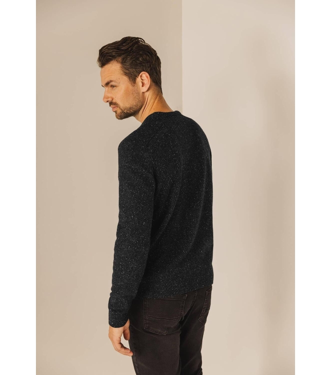 State of Art Pullover Crew-Neck P Donkerantraciet