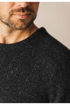 State of Art Pullover Crew-Neck P Donkerantraciet