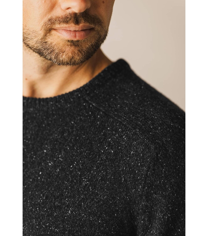 State of Art Pullover Crew-Neck P Donkerantraciet