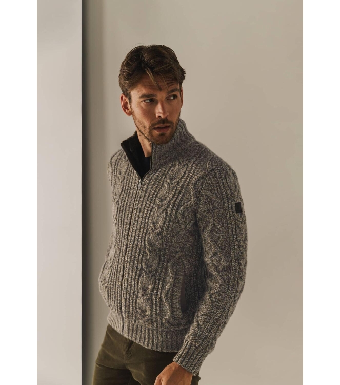 State of Art Cardigan Plain - Poc Beige