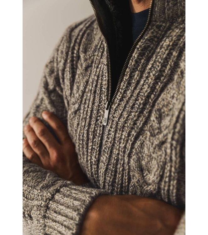 State of Art Cardigan Plain - Poc Beige