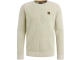 PME Legend R-neck cotton rib melee knit 7013 Bone white