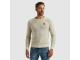PME Legend R-neck cotton rib melee knit 7013 Bone white
