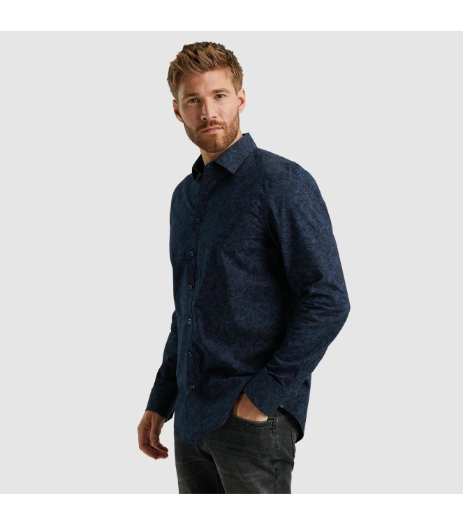 PME Legend Long Sleeve Shirt Print On Poplin 5281 salute