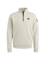 PME Legend Half zip collar interlock jersey 7013 Bone white