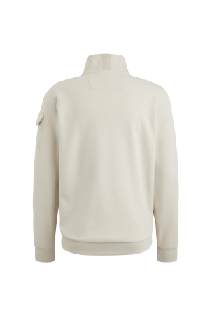 PME Legend Half zip collar interlock jersey 7013 Bone white