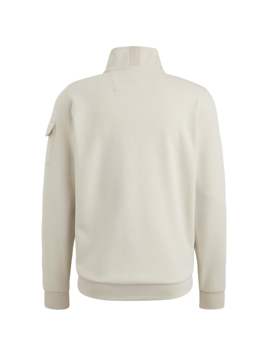 PME Legend Half zip collar interlock jersey 7013 Bone white