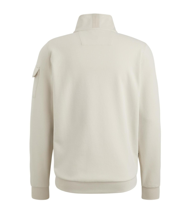 PME Legend Half zip collar interlock jersey 7013 Bone white