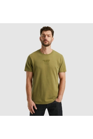 PME Legend Short sleeve r-neck textured jerse 6399 Dried herb