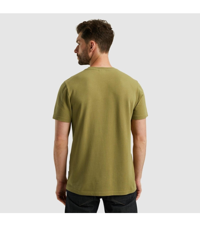 PME Legend Short sleeve r-neck textured jerse 6399 Dried herb