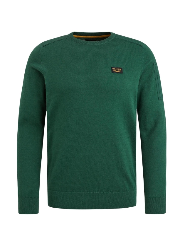 PME Legend R-neck American classic knit 6143 Trekking green