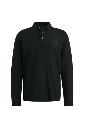 PME Legend Long sleeve polo Cargo style 999 Black