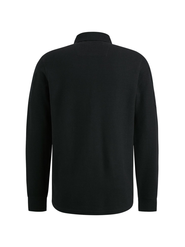 PME Legend Long sleeve polo Cargo style 999 Black